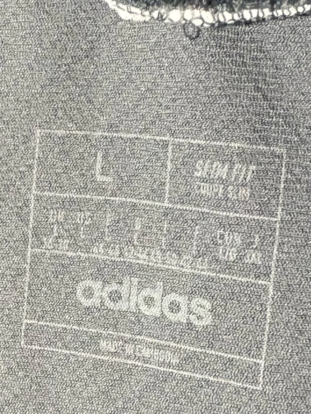 Adidas Slim Fit Blue-Gray Track Jacket with White Three-Stripes